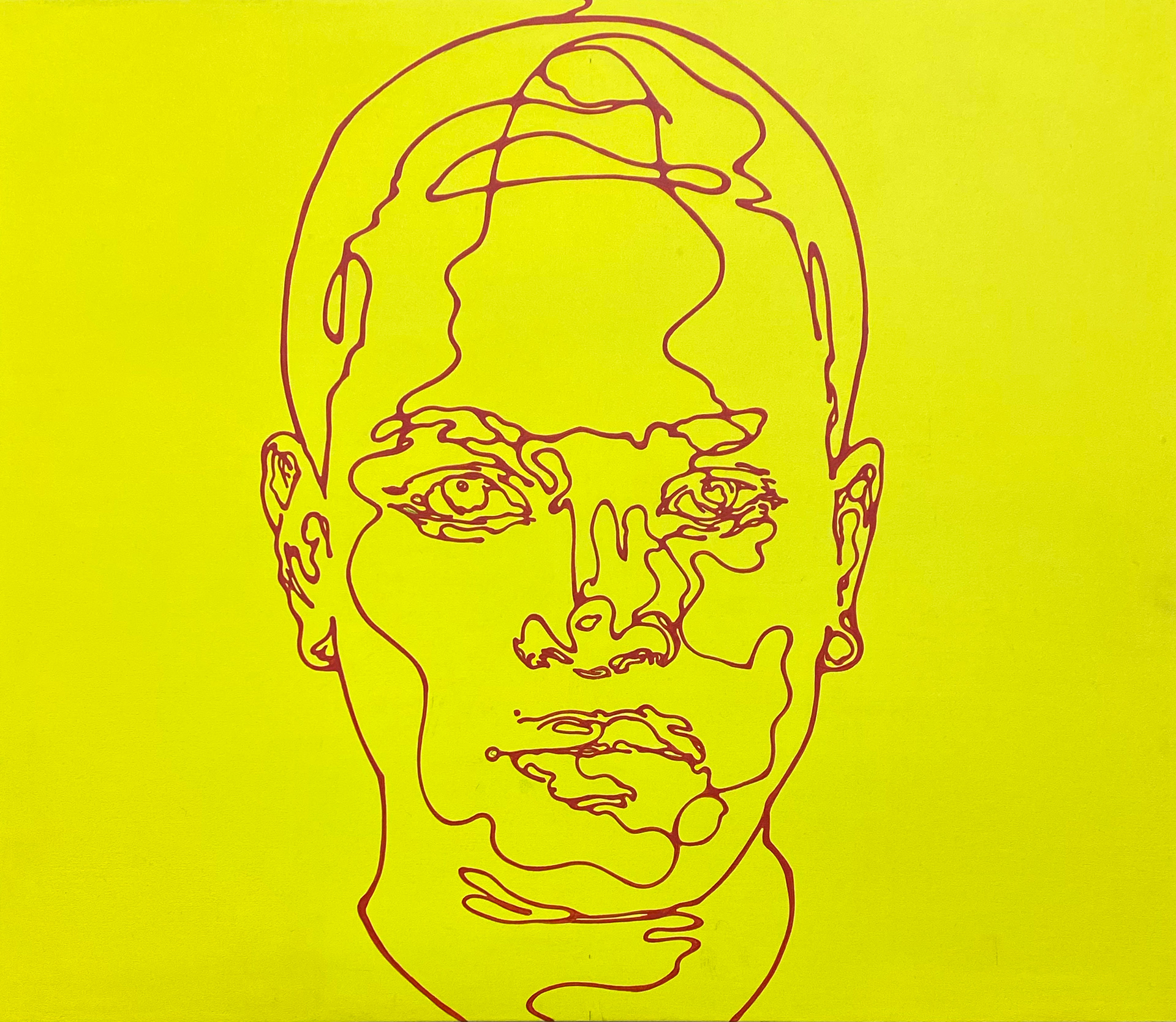 Kevin | パネル、ジェッソ、アクリル絵具 | 45.5×53cm | 2022年
