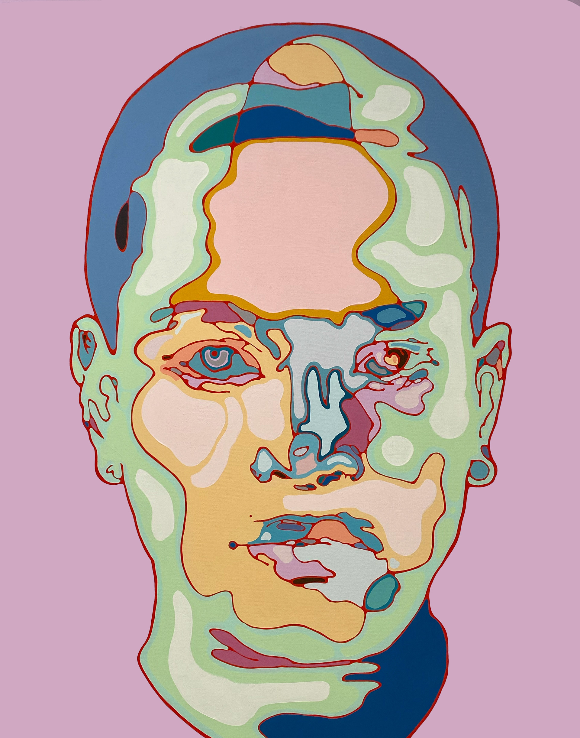 Kevin | キャンバス、アクリル絵具 | 60.6×72.7cm | 2022年