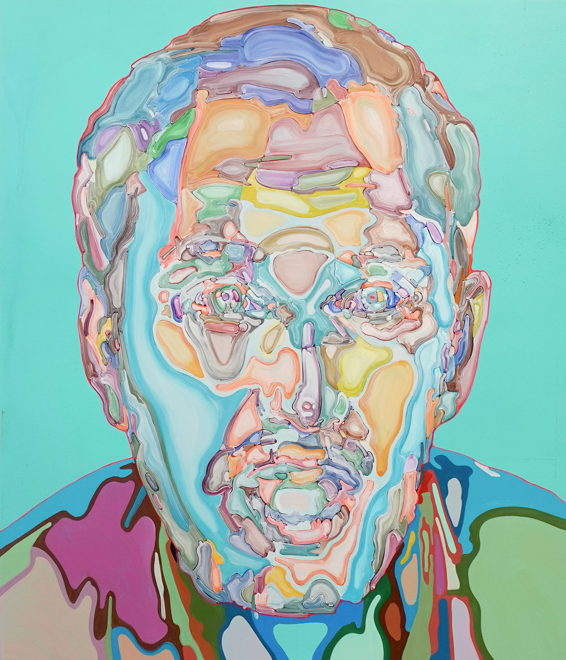 sean | パネル、ジェッソ、油絵具 | 53×45.5cm | 2025年