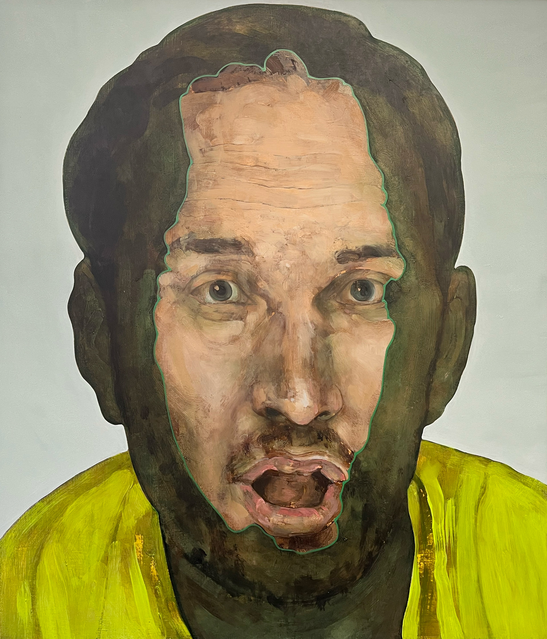 sean | パネル、ジェッソ、油絵具 | 53×45.5cm | 2025年