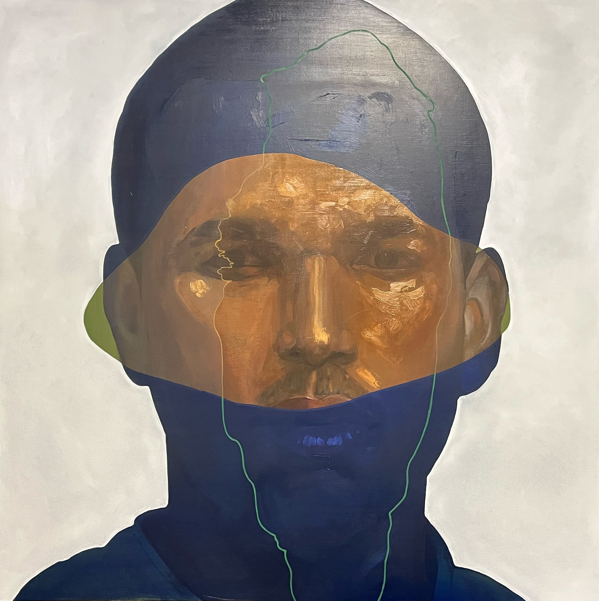 johnson | パネル、綿布、ジェッソ、油絵具 | 91×91cm | 2025年