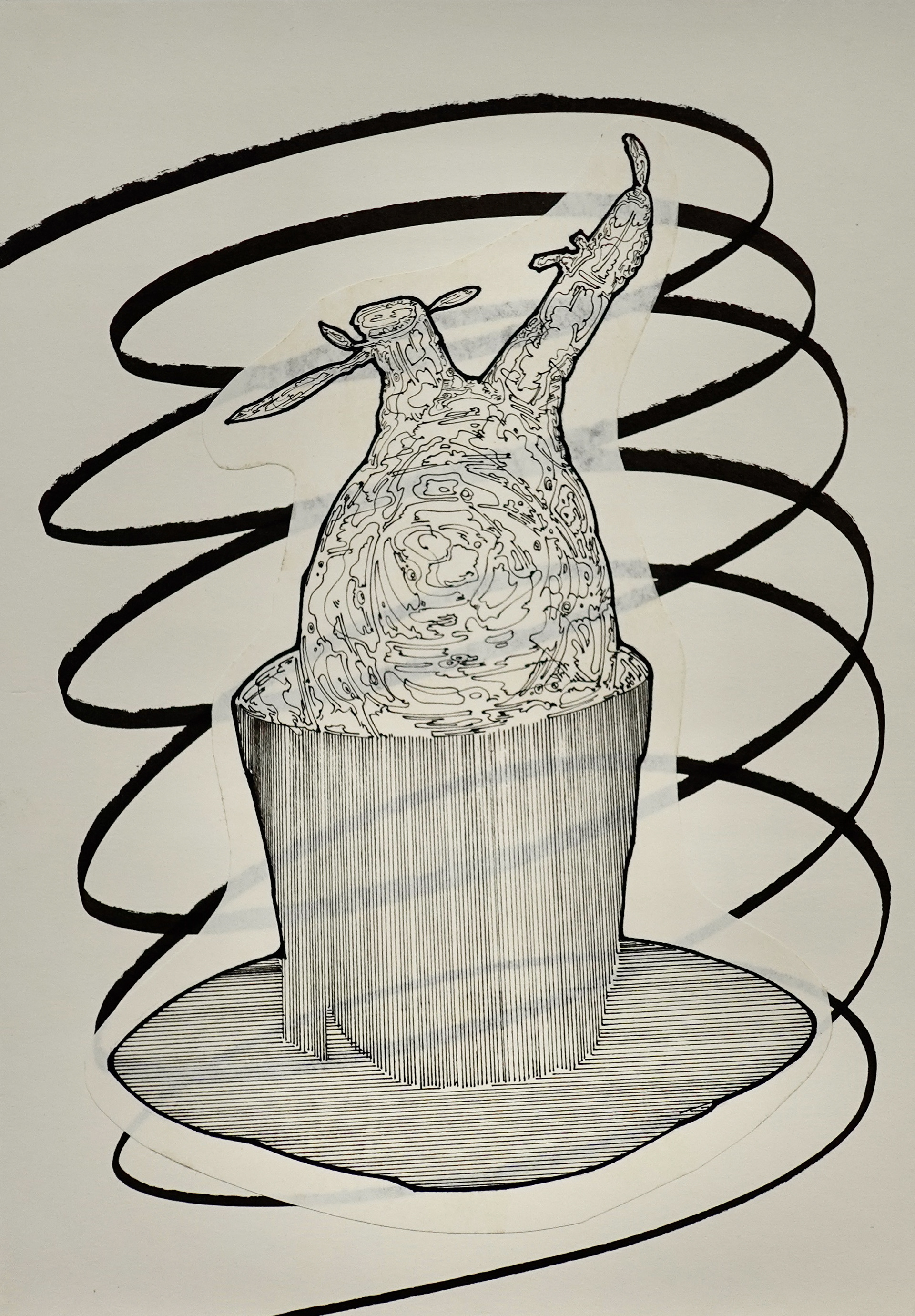 Pachypodium gracilius | 紙、インク | 29.7×21cm | 2024年