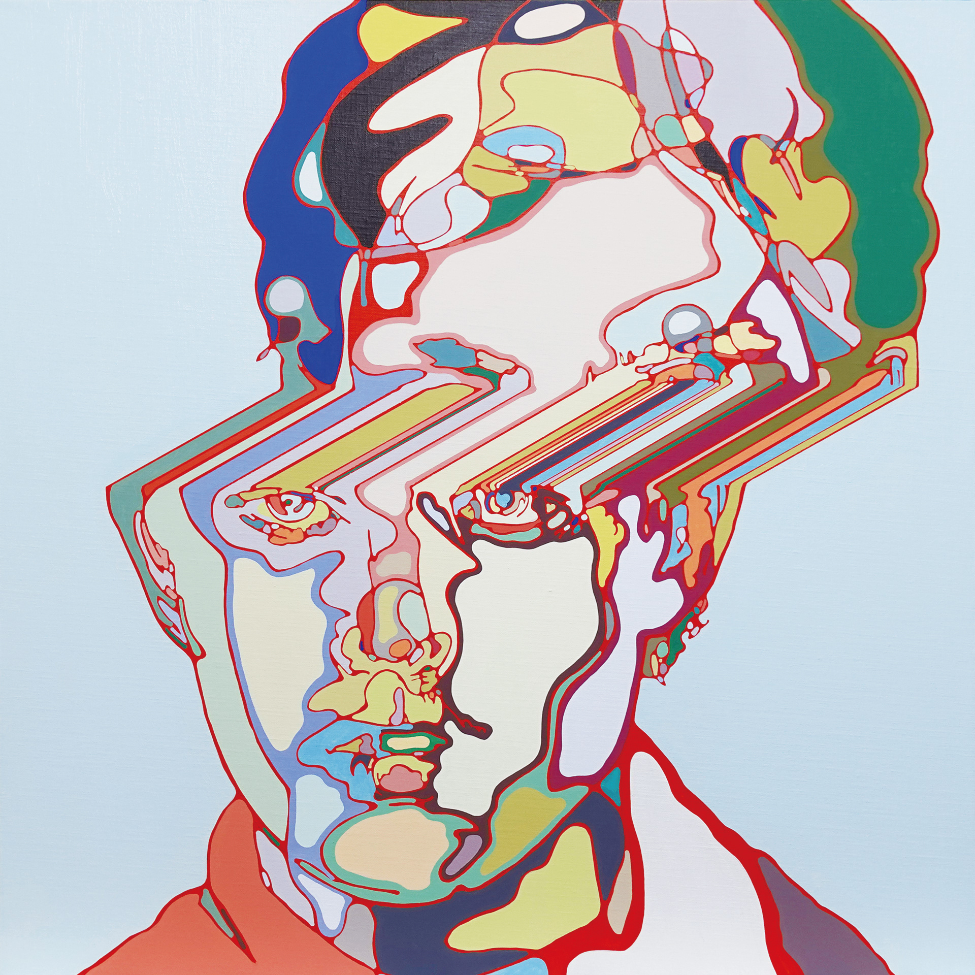 Patrick | パネル、キャンバス、アクリル絵具 | 91×91cm | 2022年