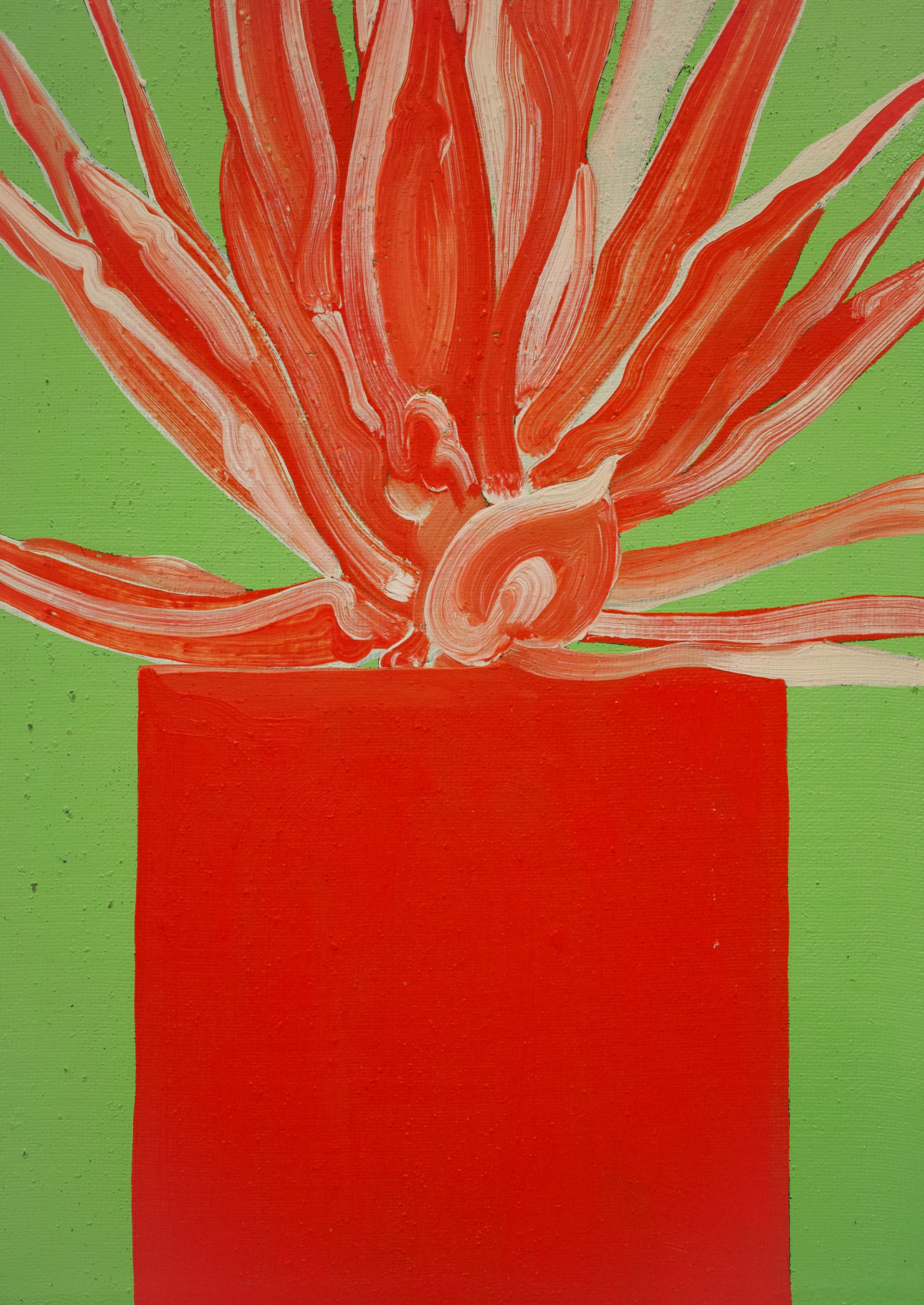 Agave | パネル、綿布、ジェッソ、油絵具 | 14.8×10.5cm | 2022年