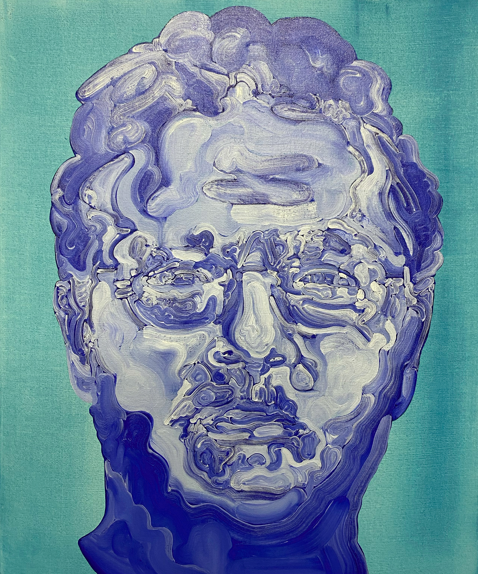 Harold | パネル、綿布、ジェッソ、油絵具 | 45.5×31.8cm | 2023年