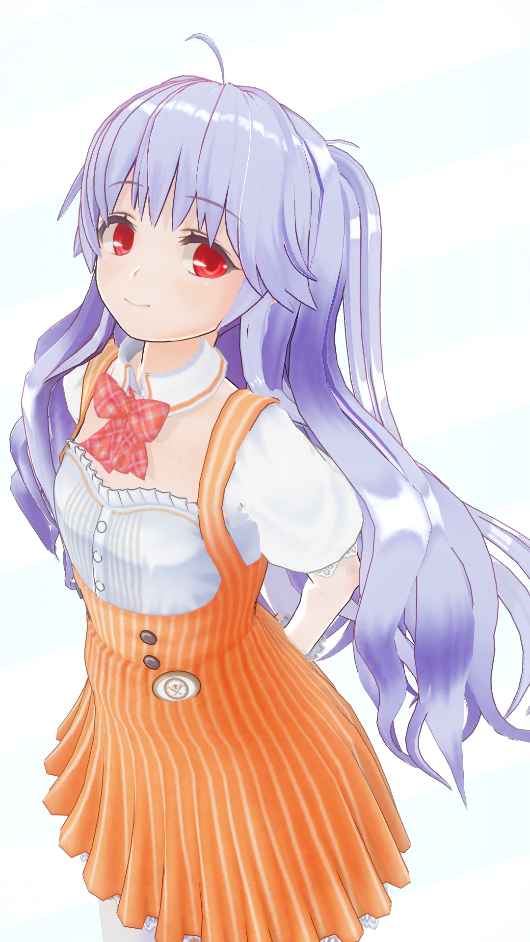 「バイト始めたので。新しい制服、どう？」