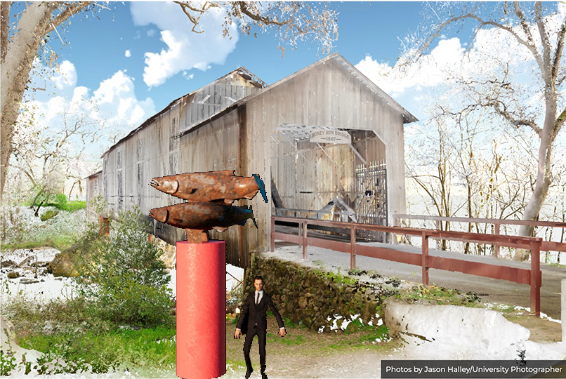 Placement of the Sculpture for the site installation