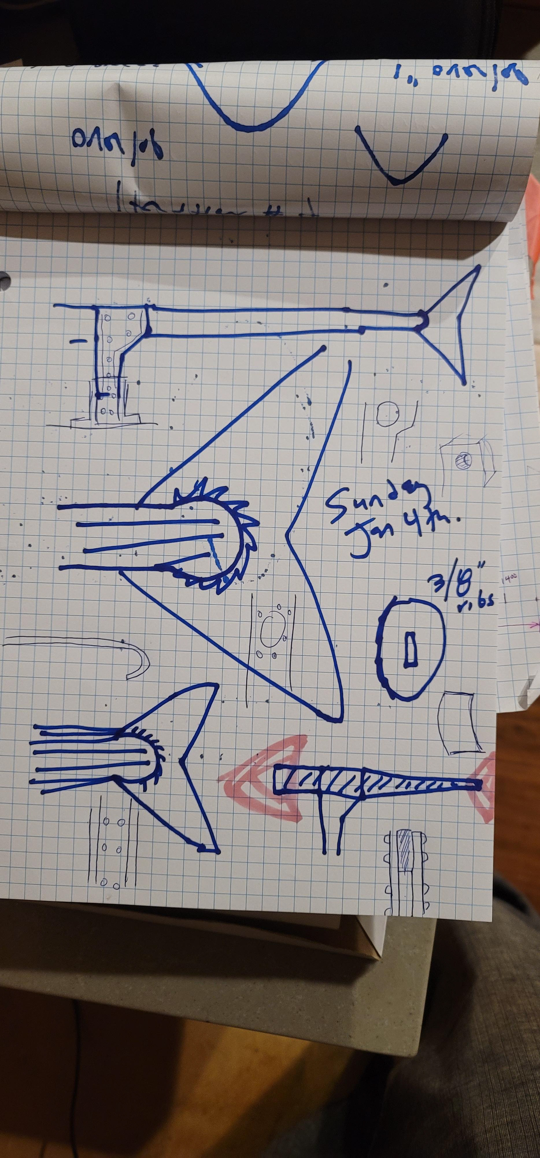 Iteration 4 sketches from Zeke