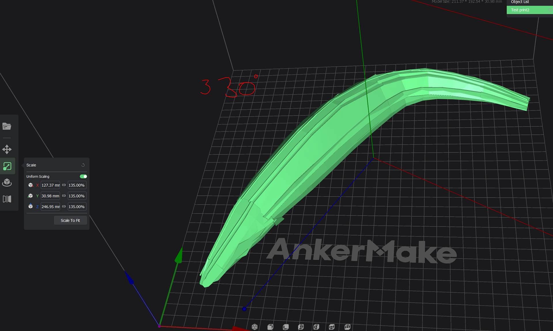 When I was 3D Printing the model