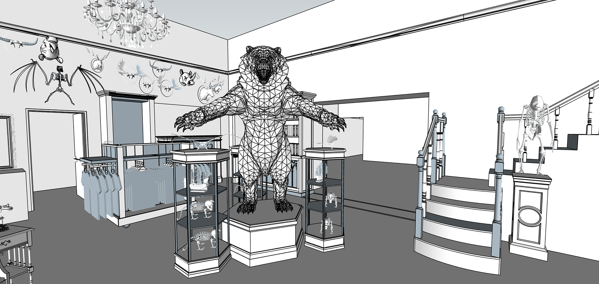 Parlor 3D Model