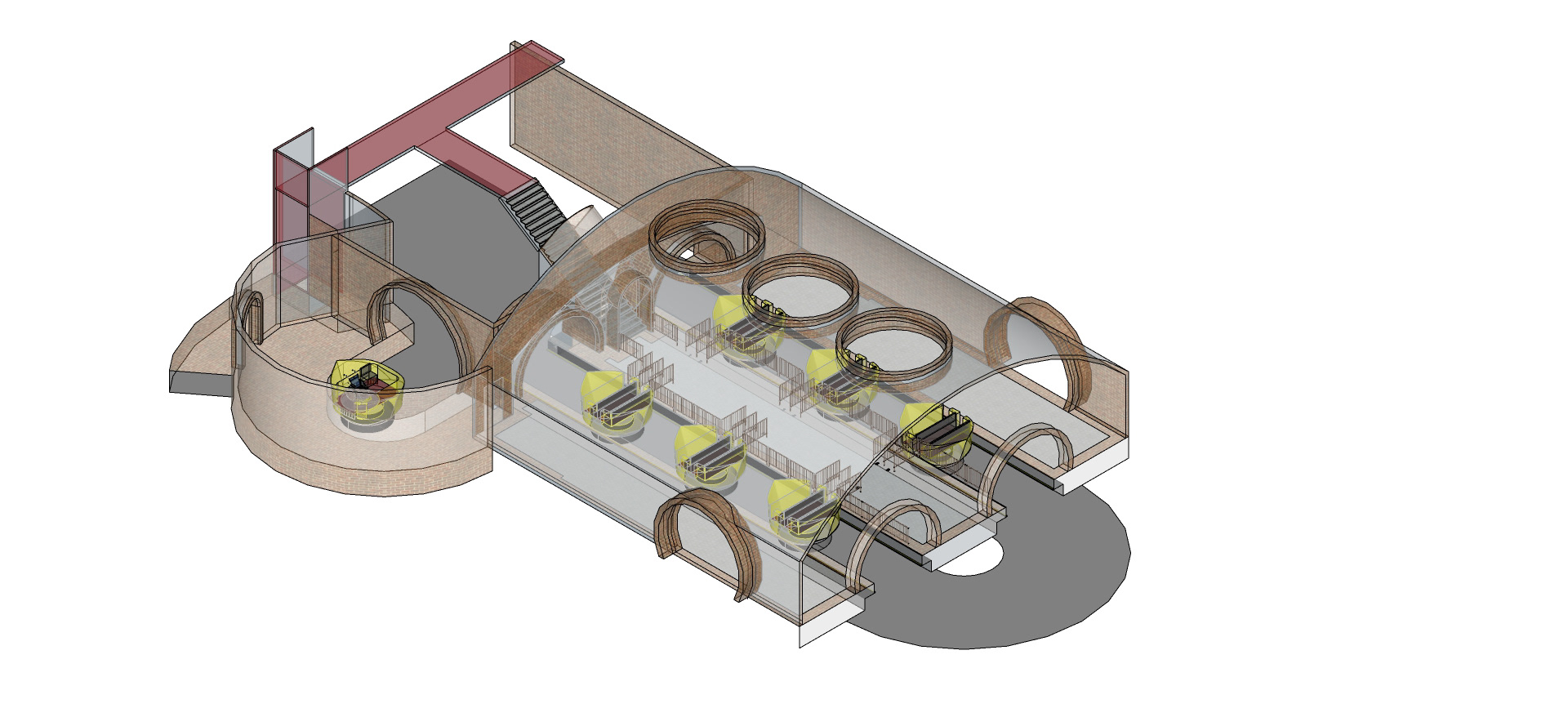 Isometric view of Load + Unload