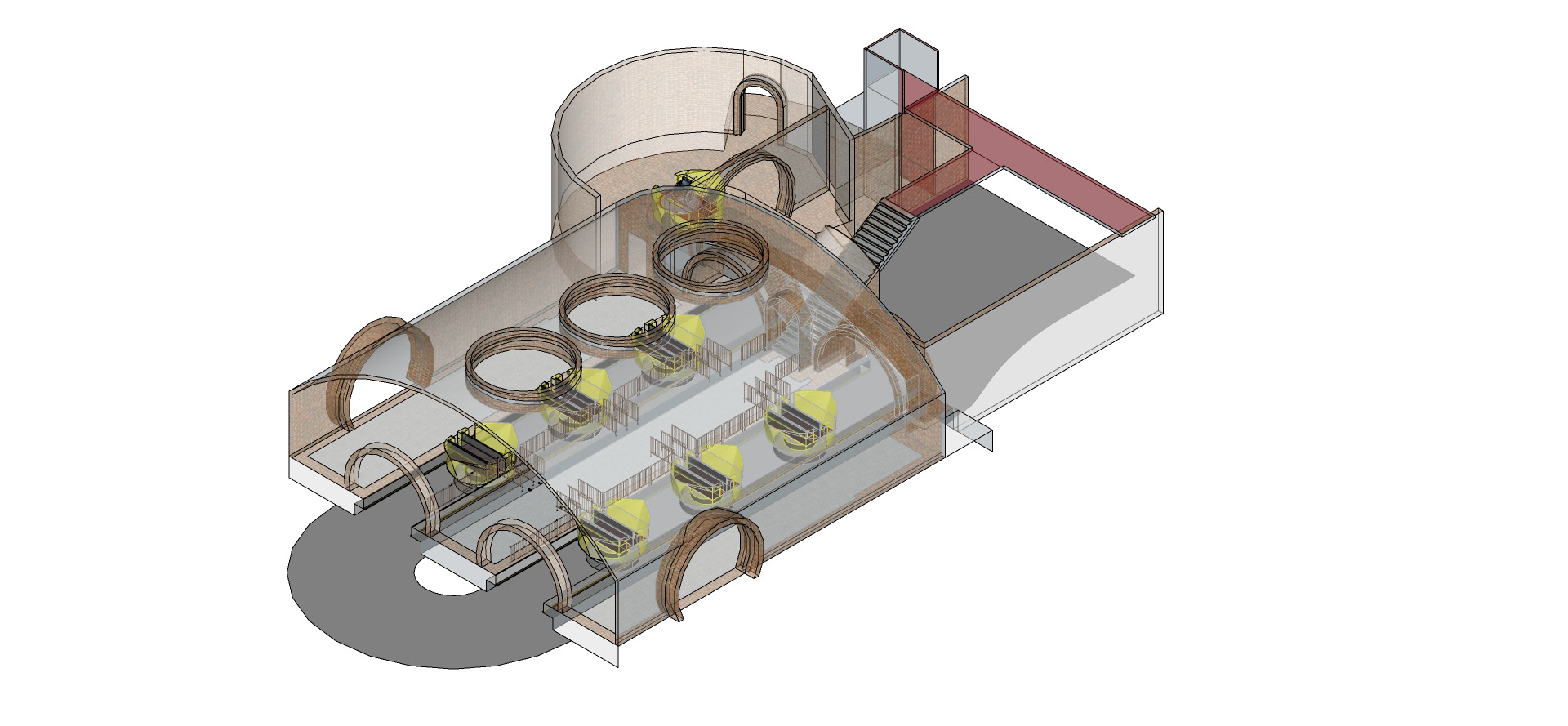 Isometric view of Load + Unload