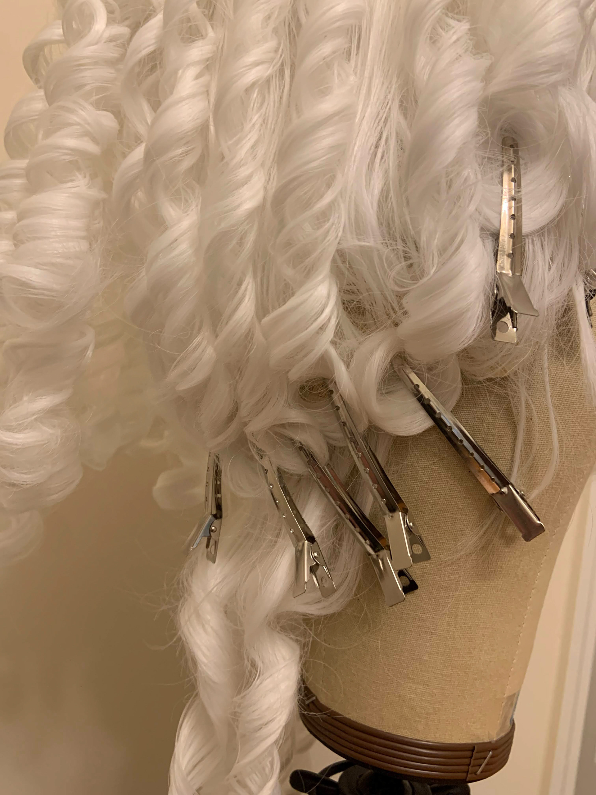 Marie Antionette Style in Progress Closeup