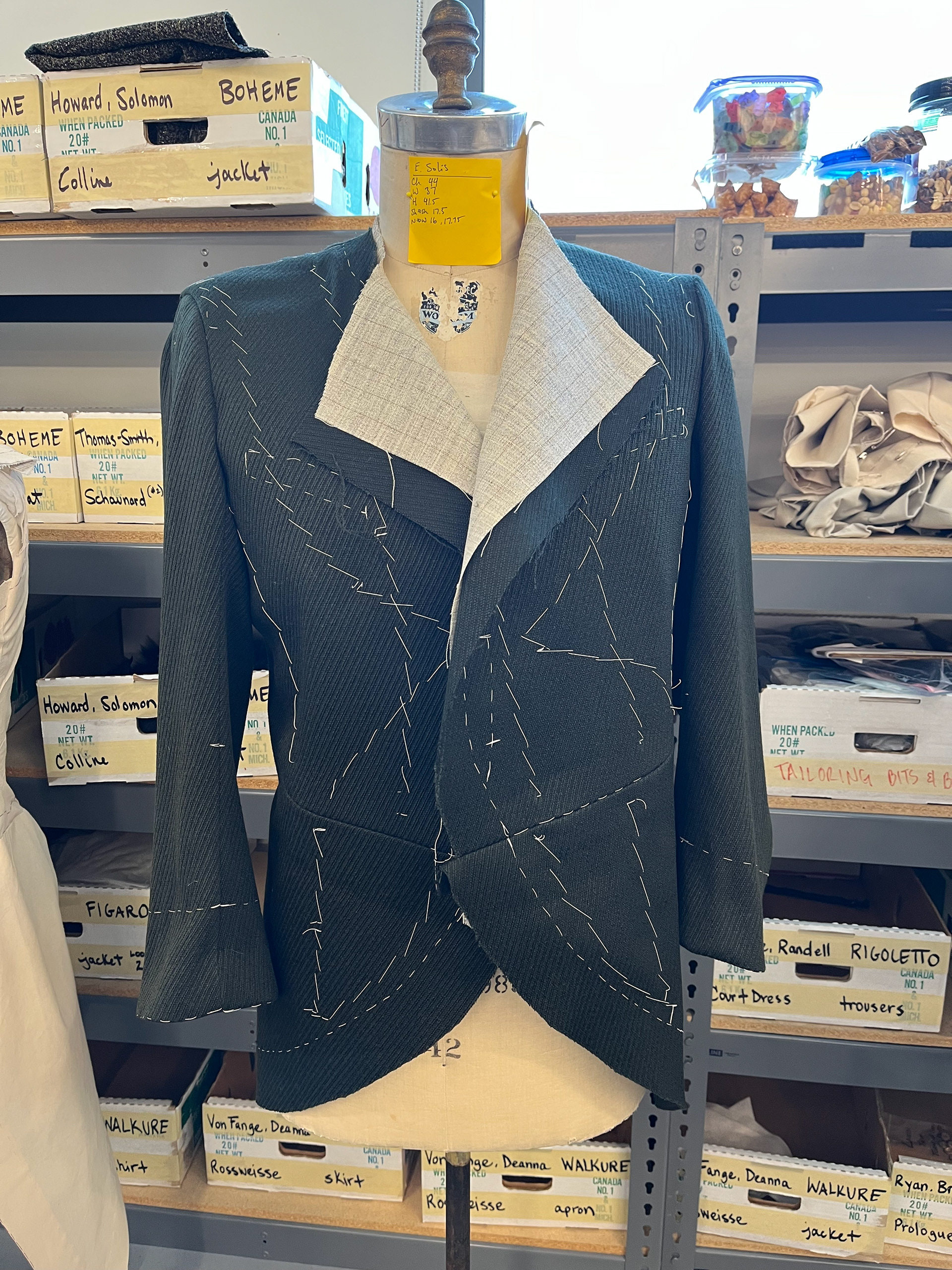 Schaunard coat in process