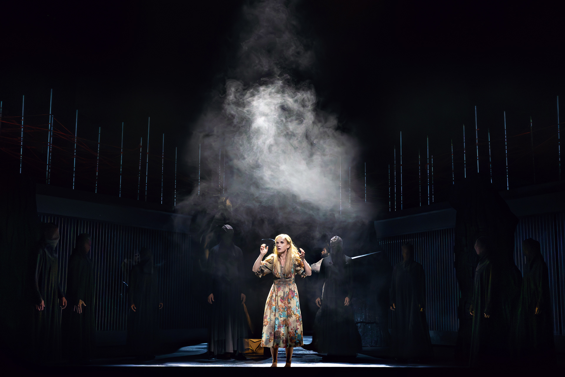 Vida Miknevičiūtė (Sieglinde), photo by Curtis Brown for the Santa Fe Opera