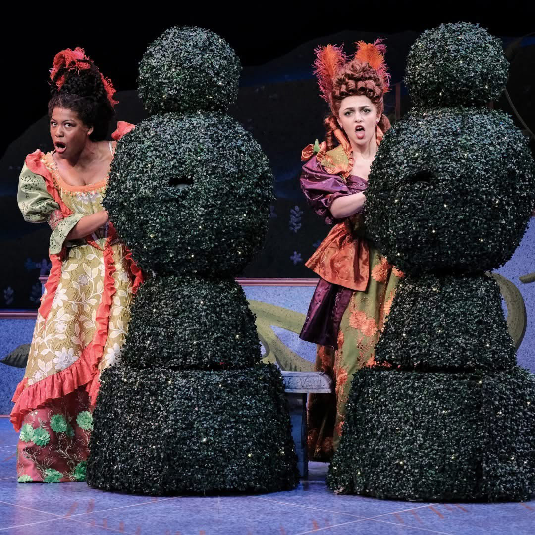 Adeera Harris as Grace and Sydney Carmona as Joy in "Rodger's and Hammerstein's Cinderella." Michael Davis. 2024.