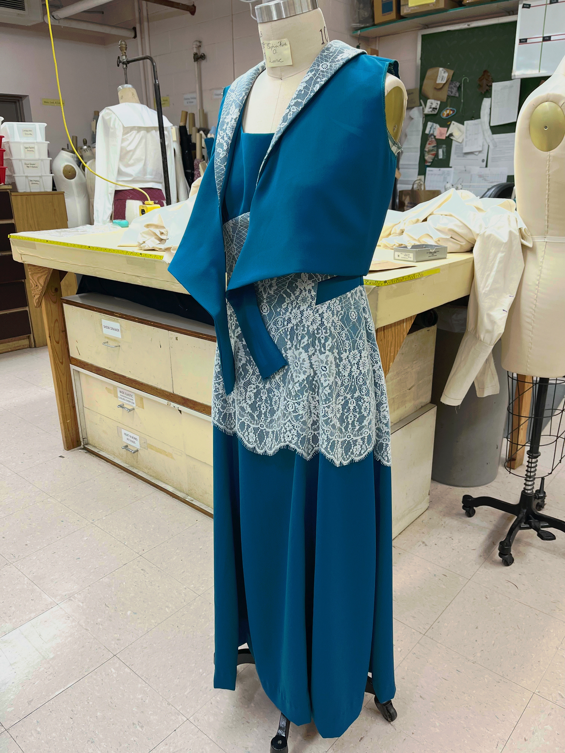 Louise Dress and Bolero in Progress