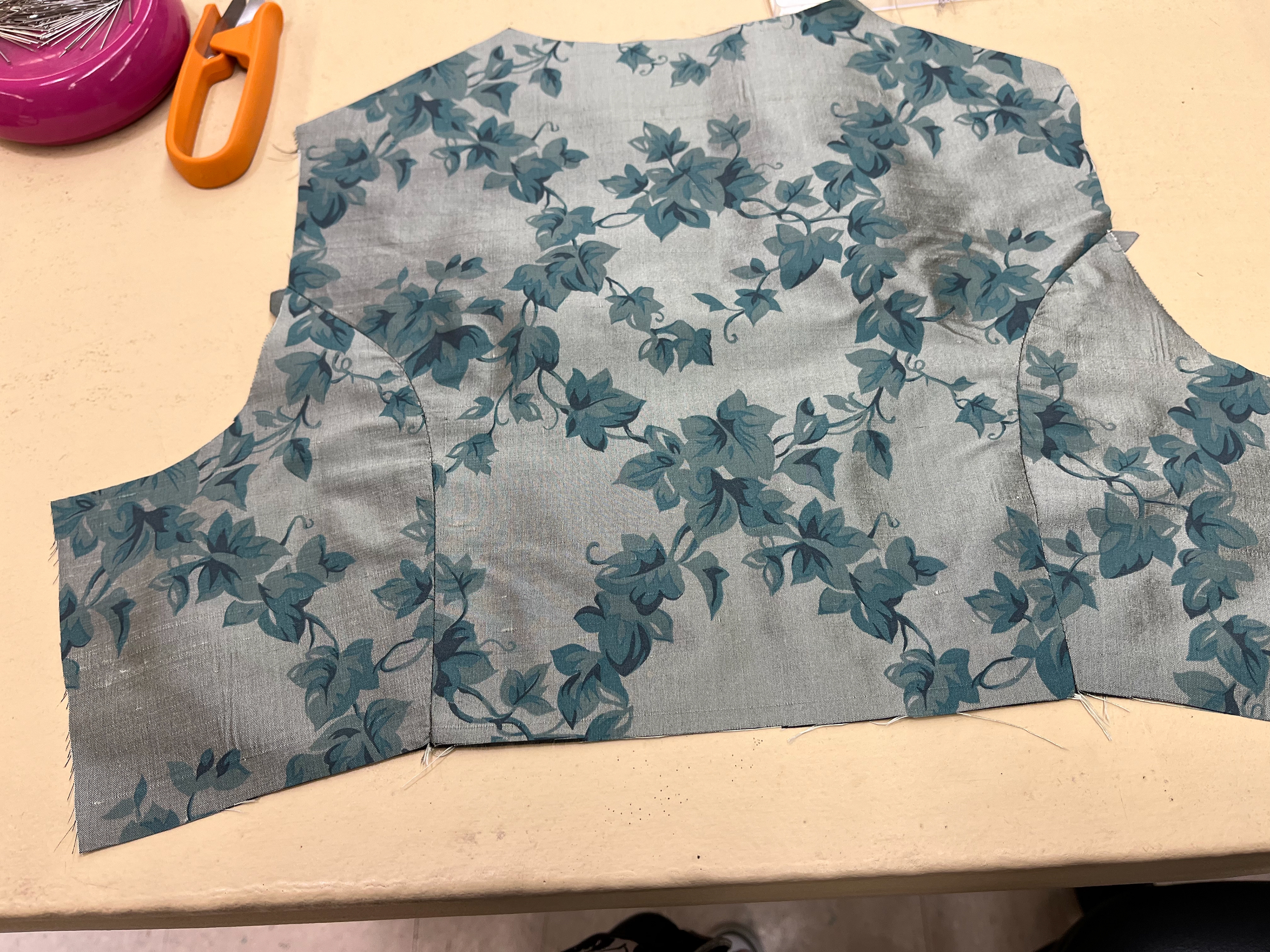 Mrs. Dashwood bodice in progress