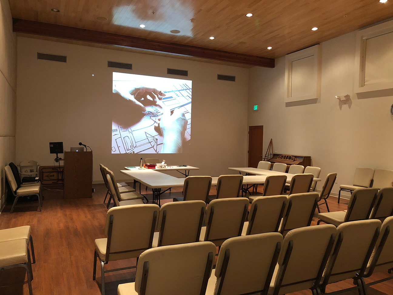 Tape Art workshop lecture