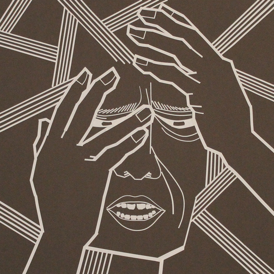 Confused - tape art