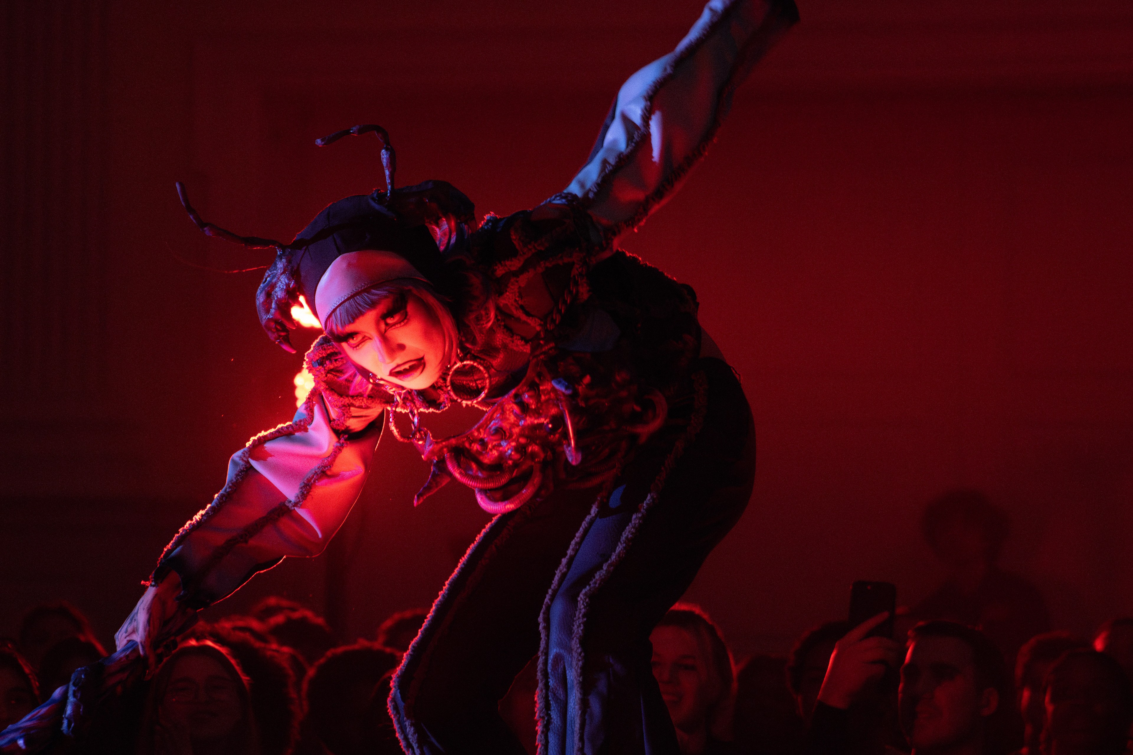 HoSo Terra Toma performs at SEE's annual Drag Show at Stamp Student Union on Thursday, April 11, 2024 in College Park, Maryland.