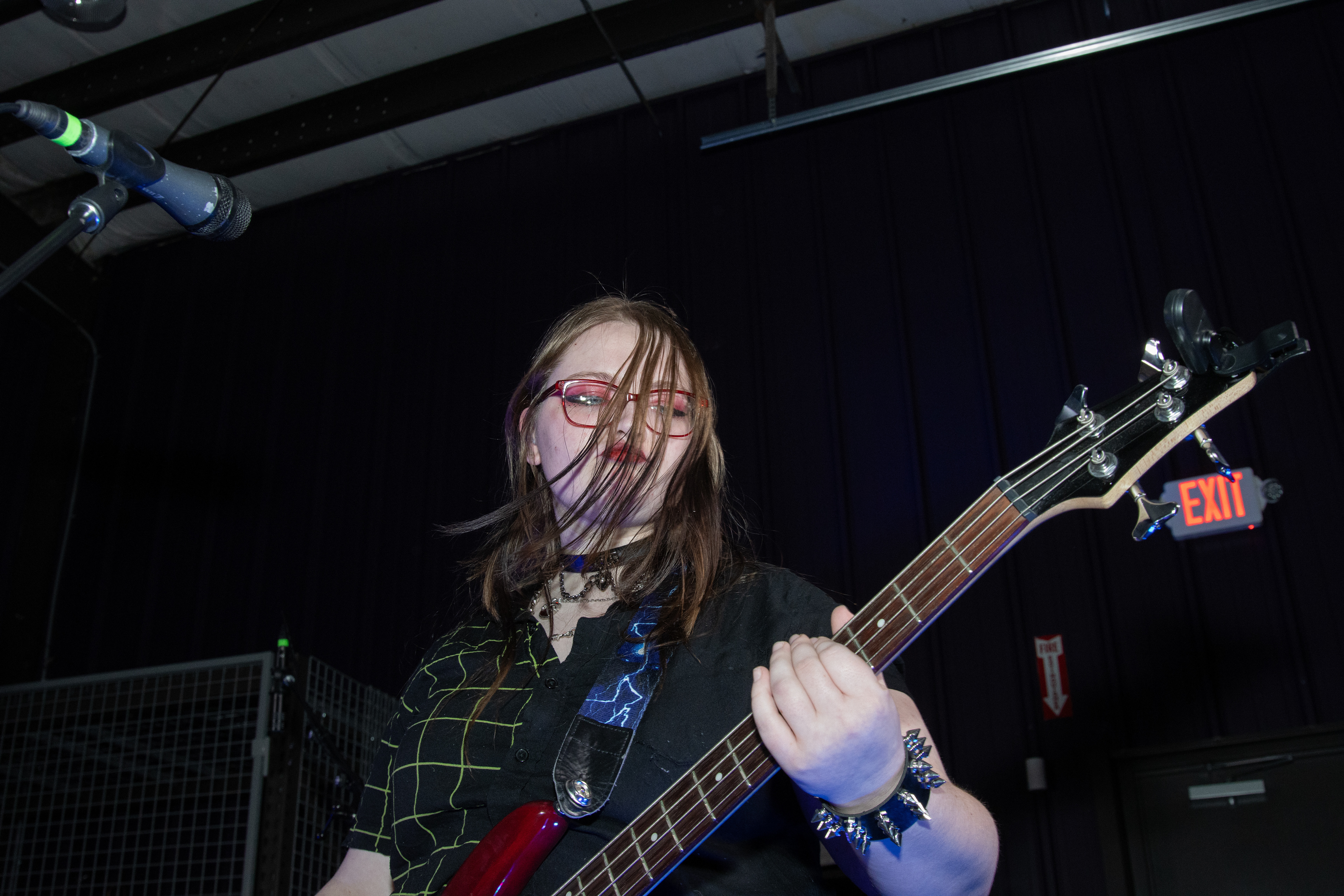 Underserene bassist Lane Warram performs at Shellfest II on Dec. 7, 2025.