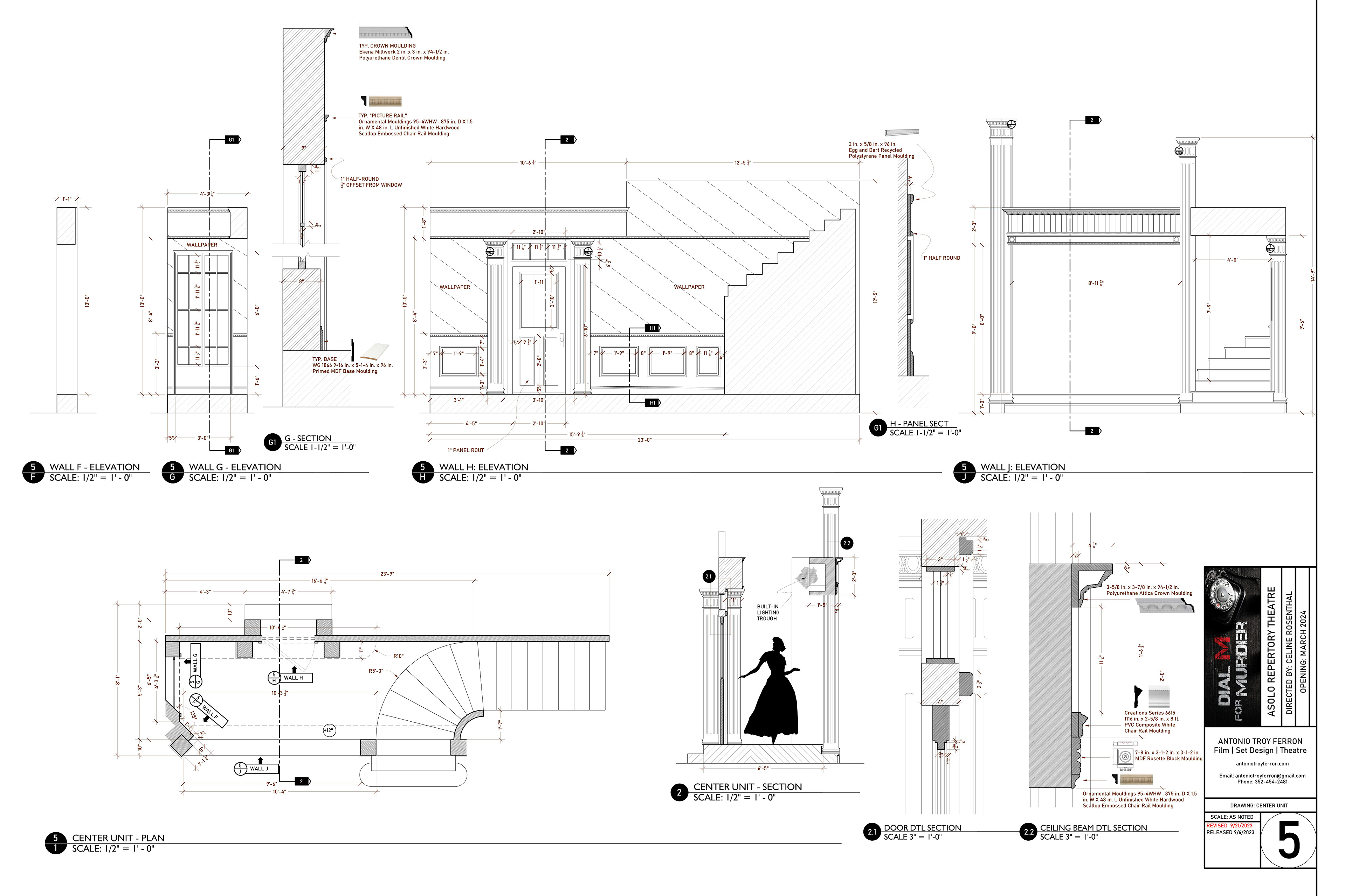 DIAL M FOR MURDER | Set Design