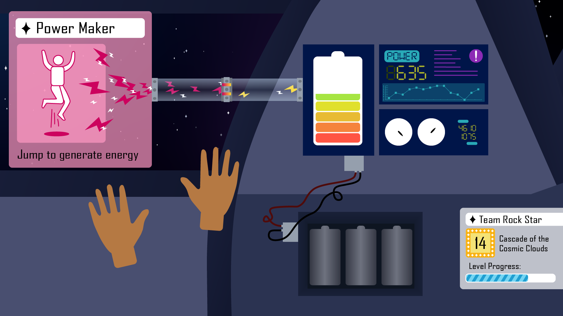Power Maker's POV - their movement generates energy