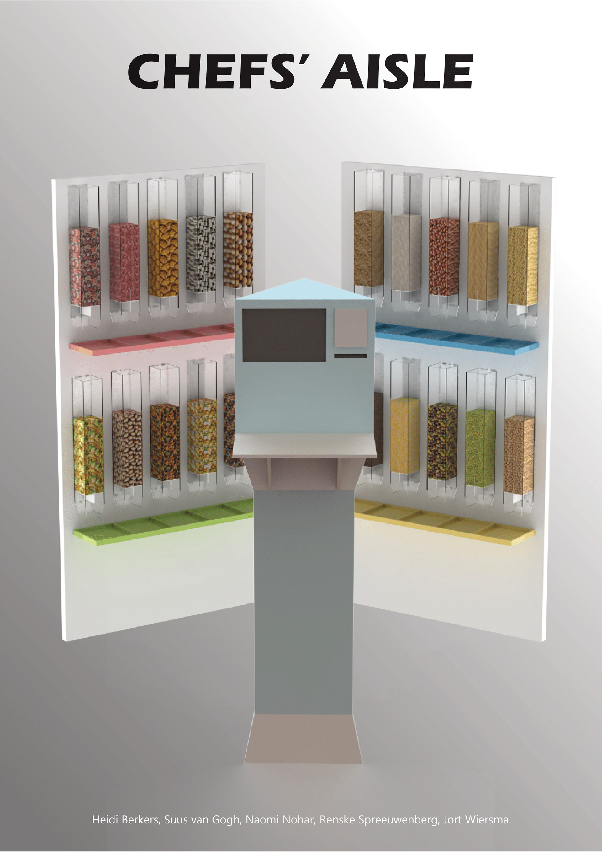 Poster with 3D model made by me for Project 1