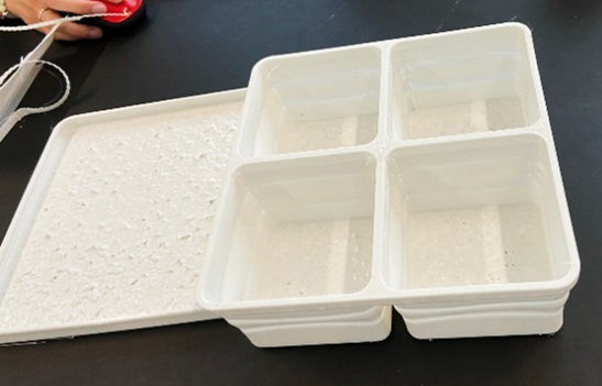 3D printed foldable container