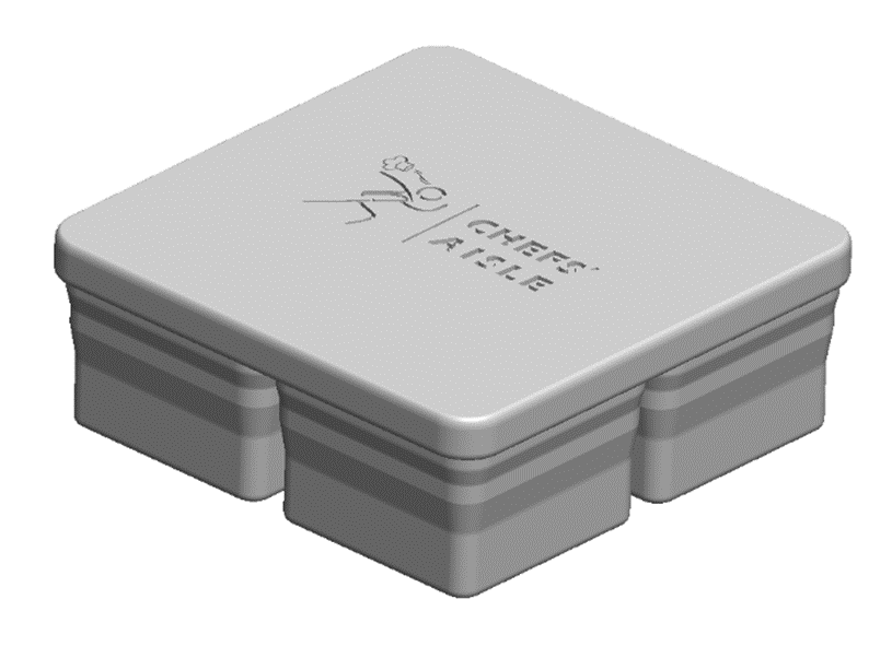 3D model for foldable container