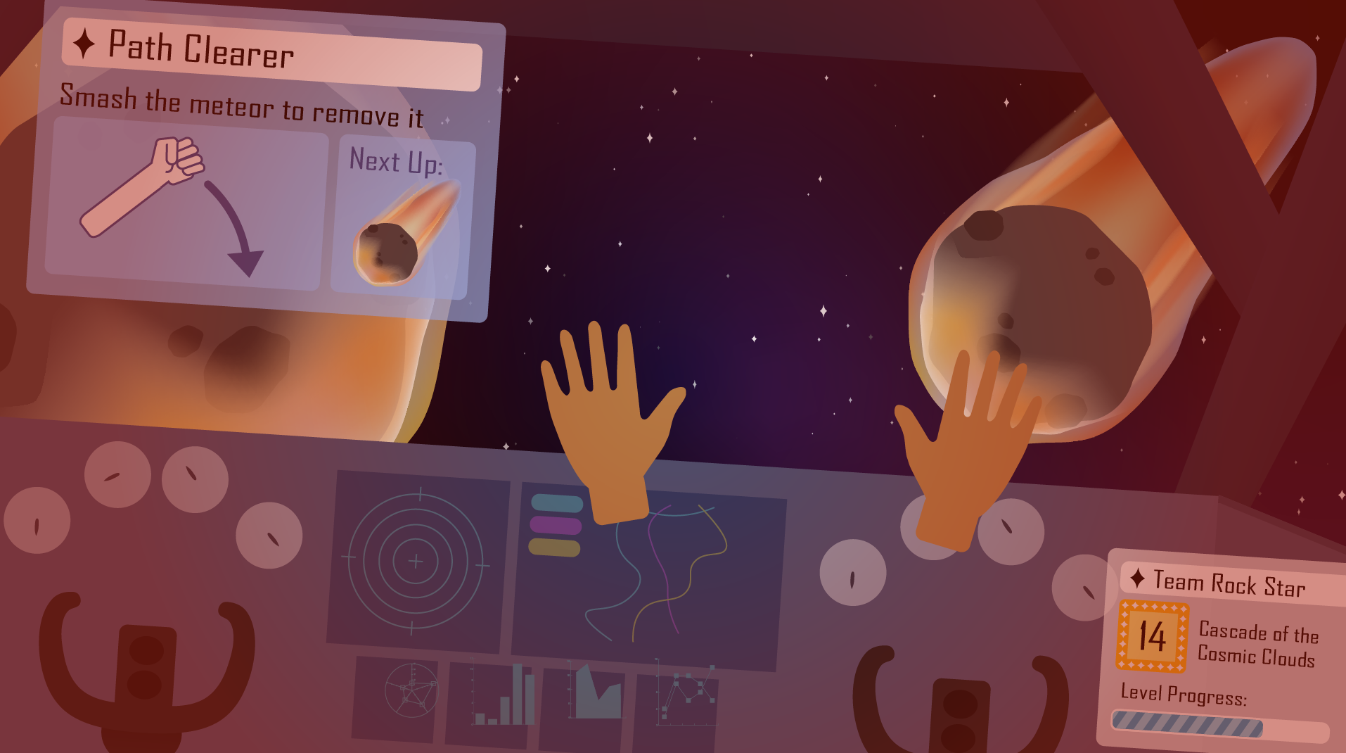 The path clearer fails to smash a meteor