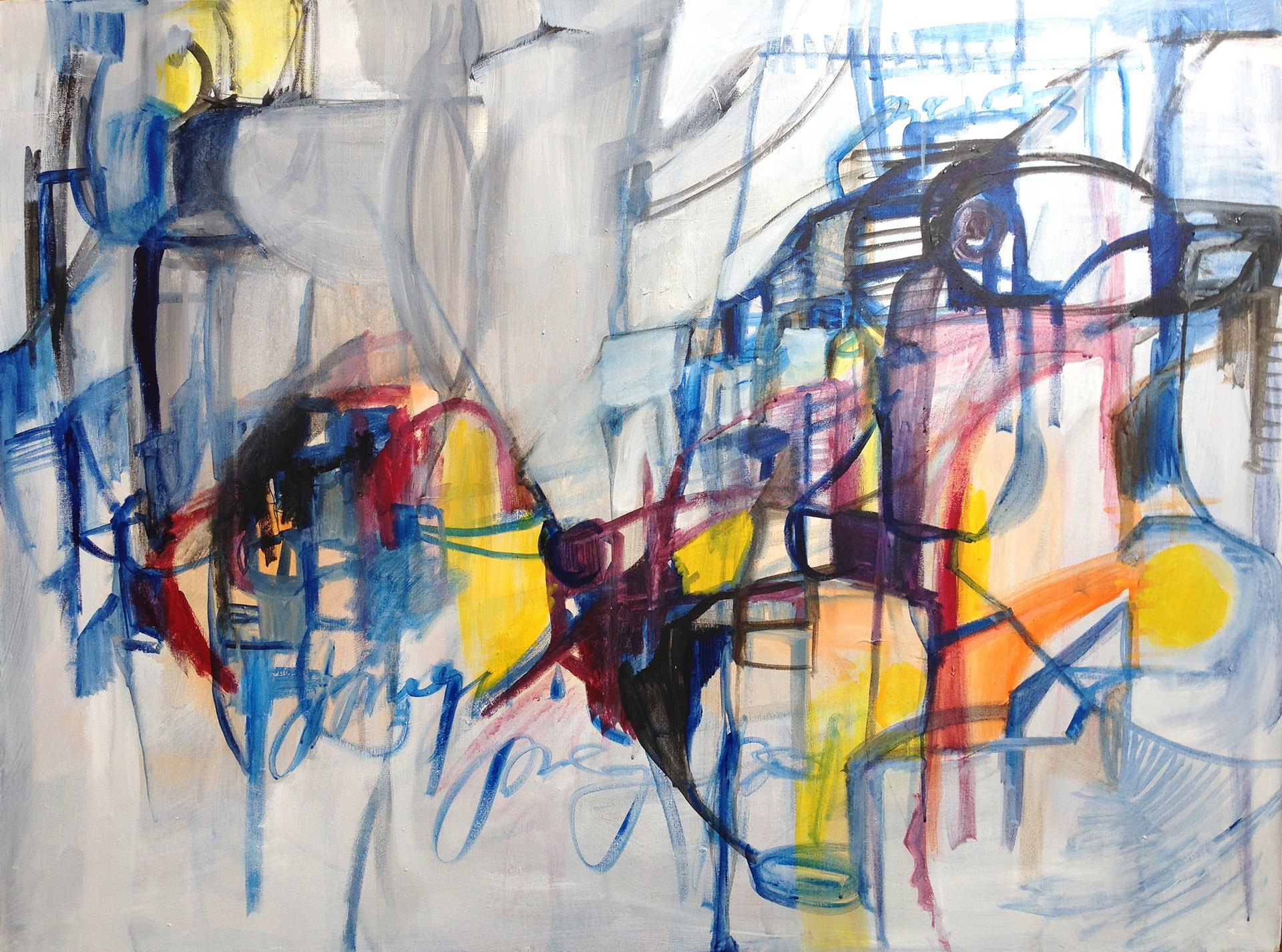 WELLOP  48" x 36"  acrylic on canvas