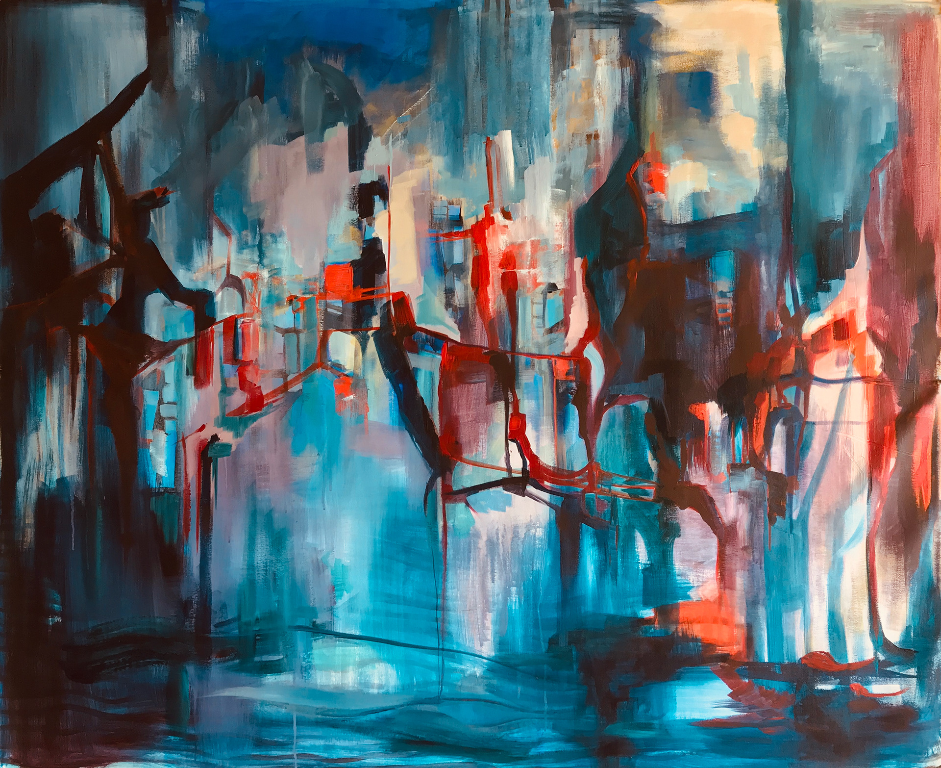 60" x 48" acrylic on canvas