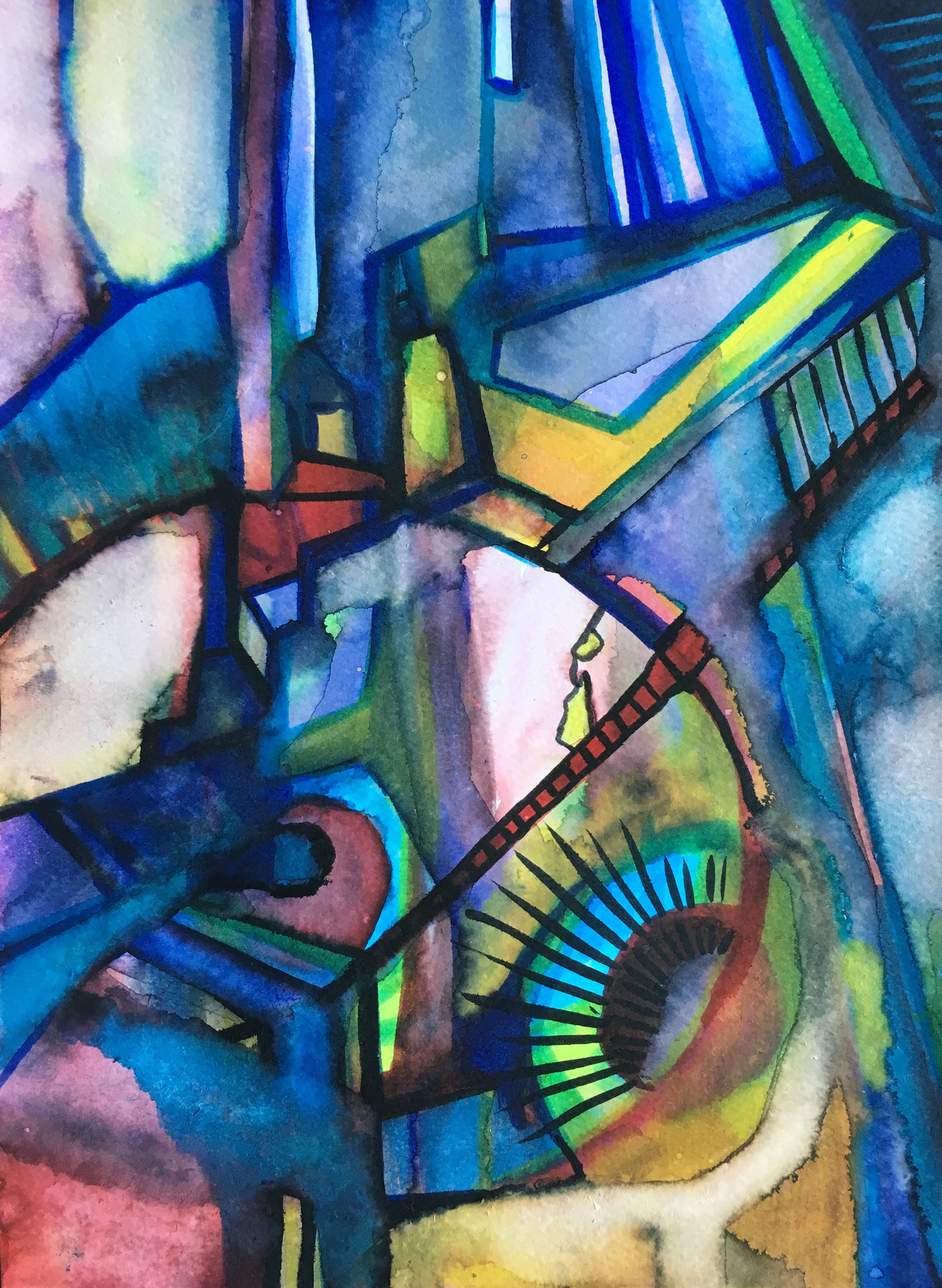 4_9" x 7" watercolor marker on paper