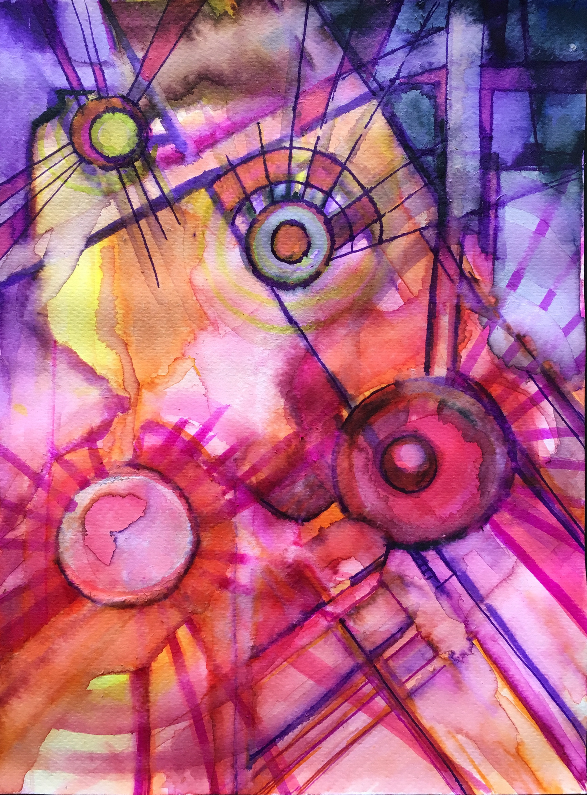 8_9" x 7" watercolor marker on paper
