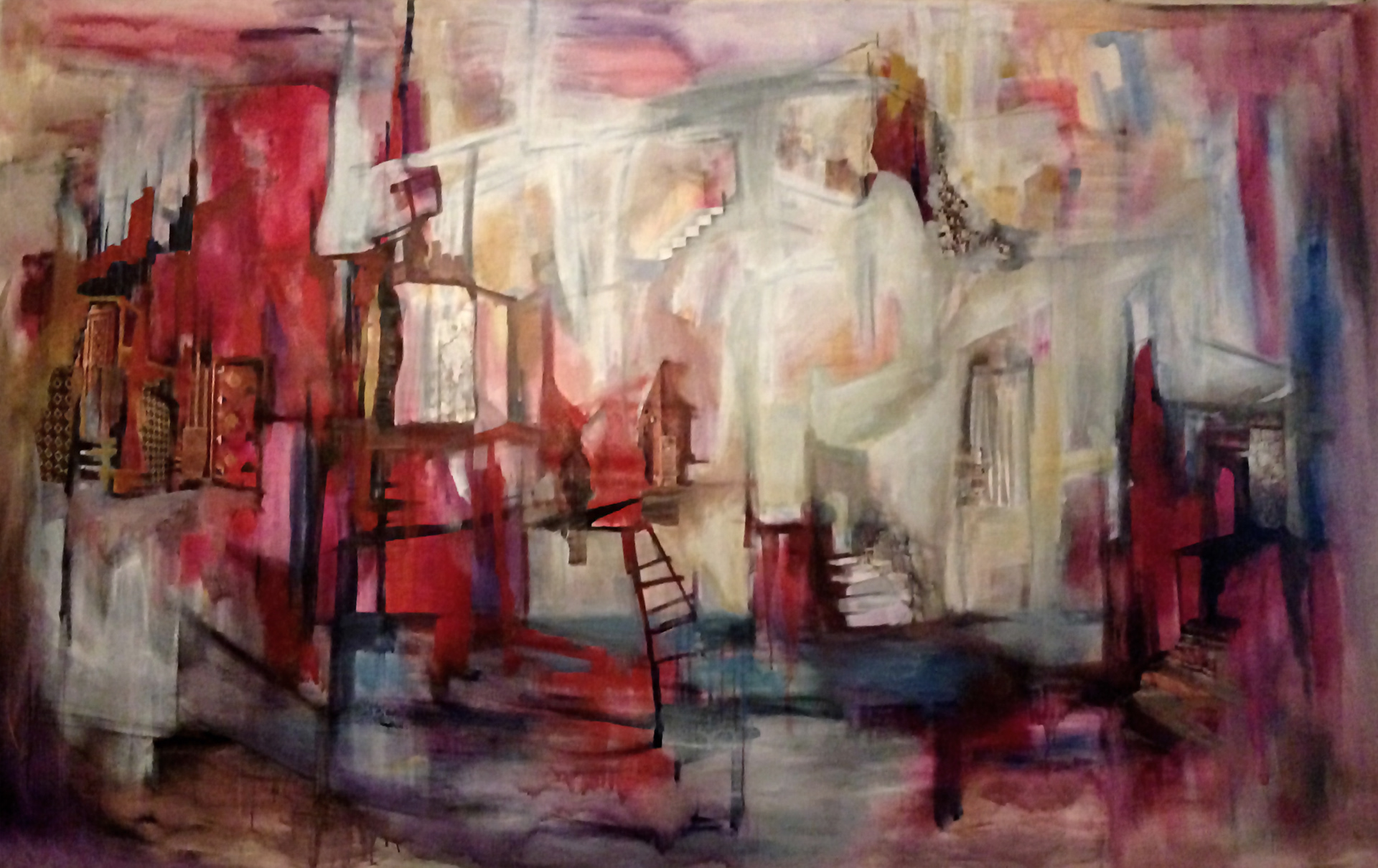 9' x 7' acrylic on canvas