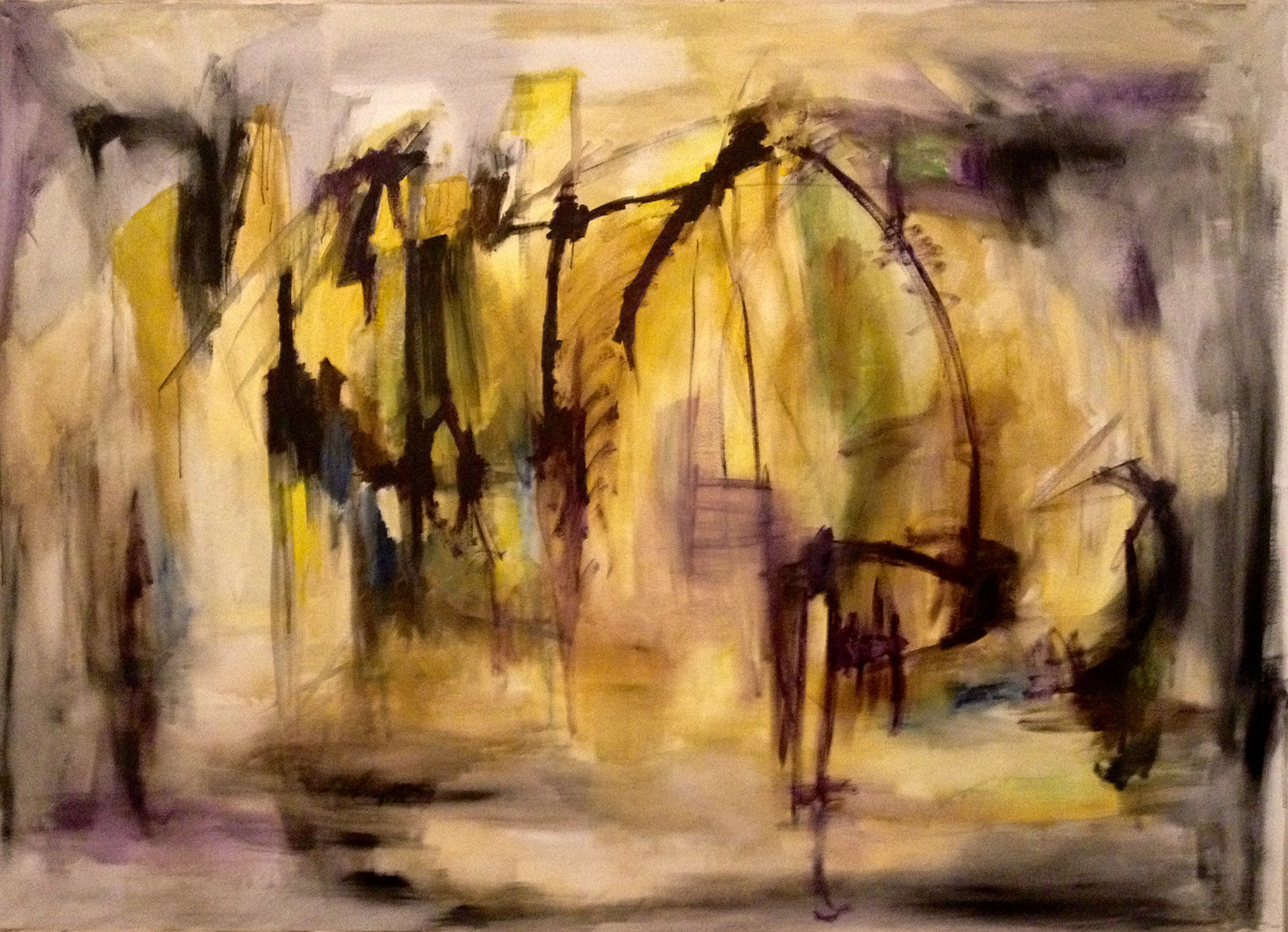 8' x 7' acrylic on canvas 