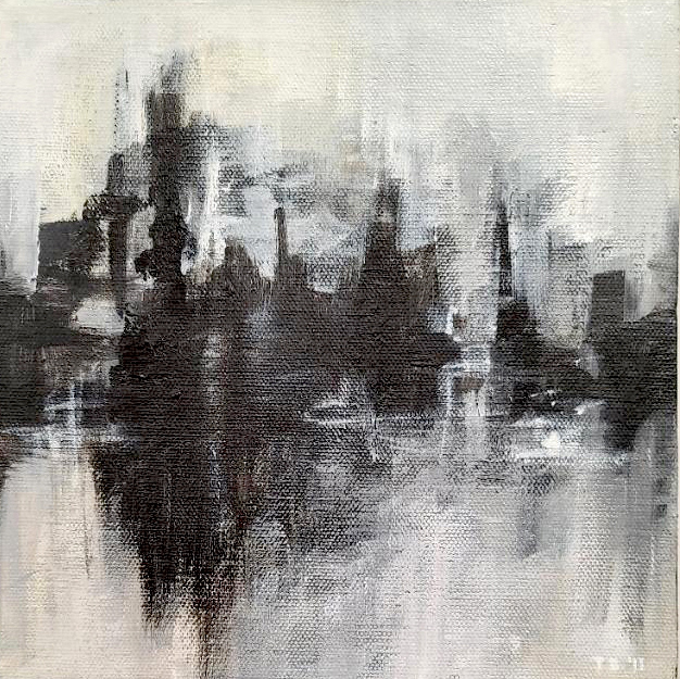 NYC_3b_8" x 8" acrylic on canvas