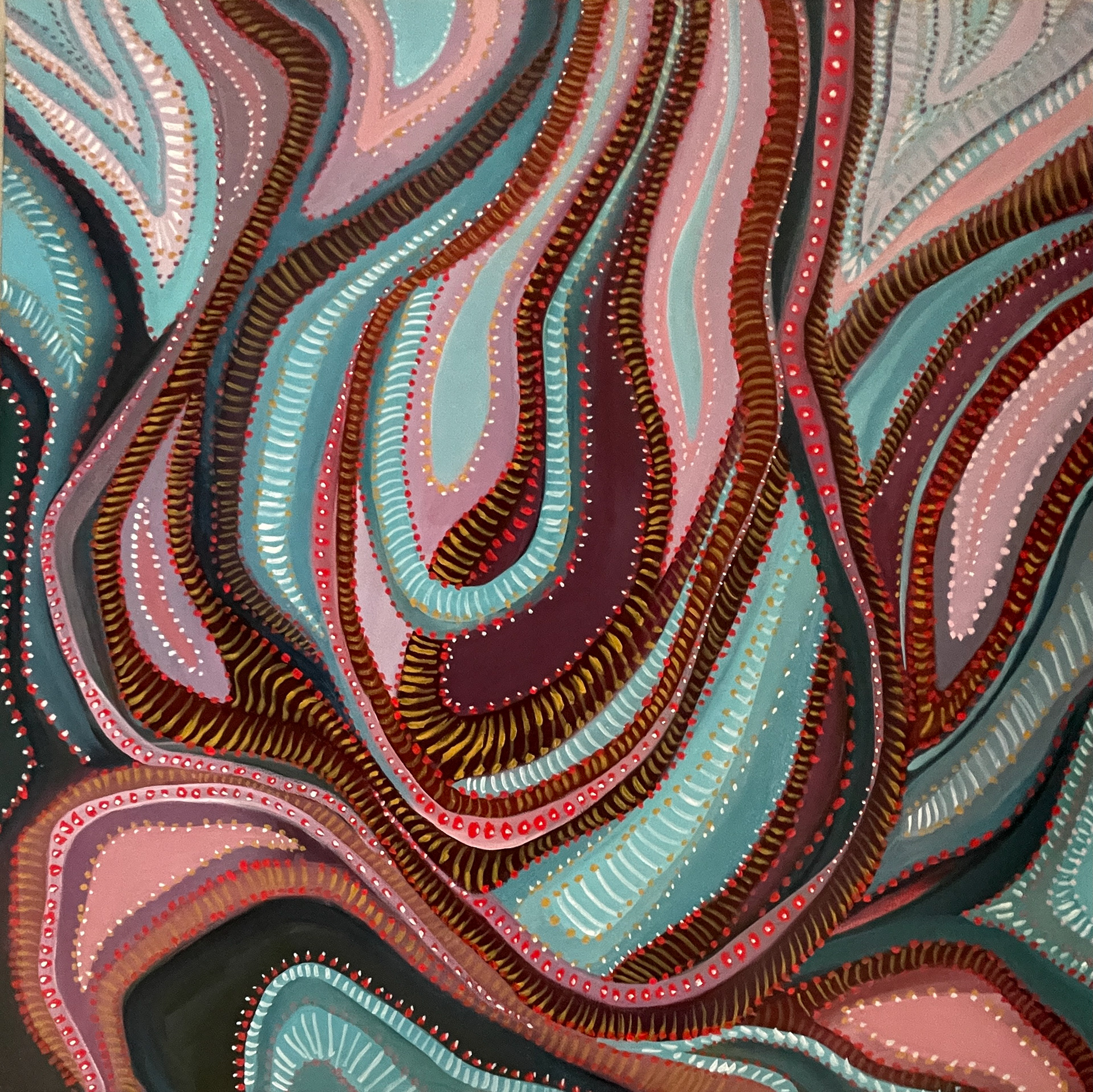 DATURA_14_ 30"x30" acrylic on canvas