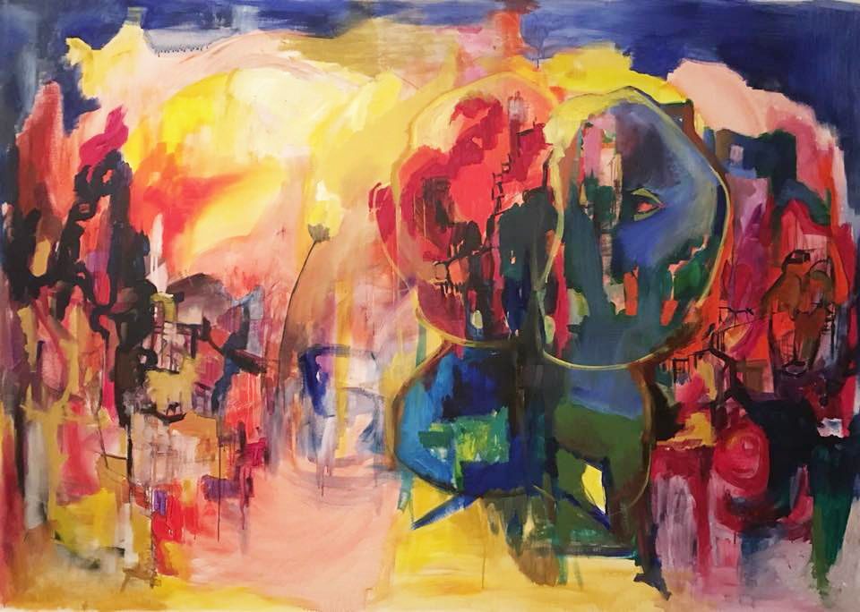 90" x 65" acrylic on canvas