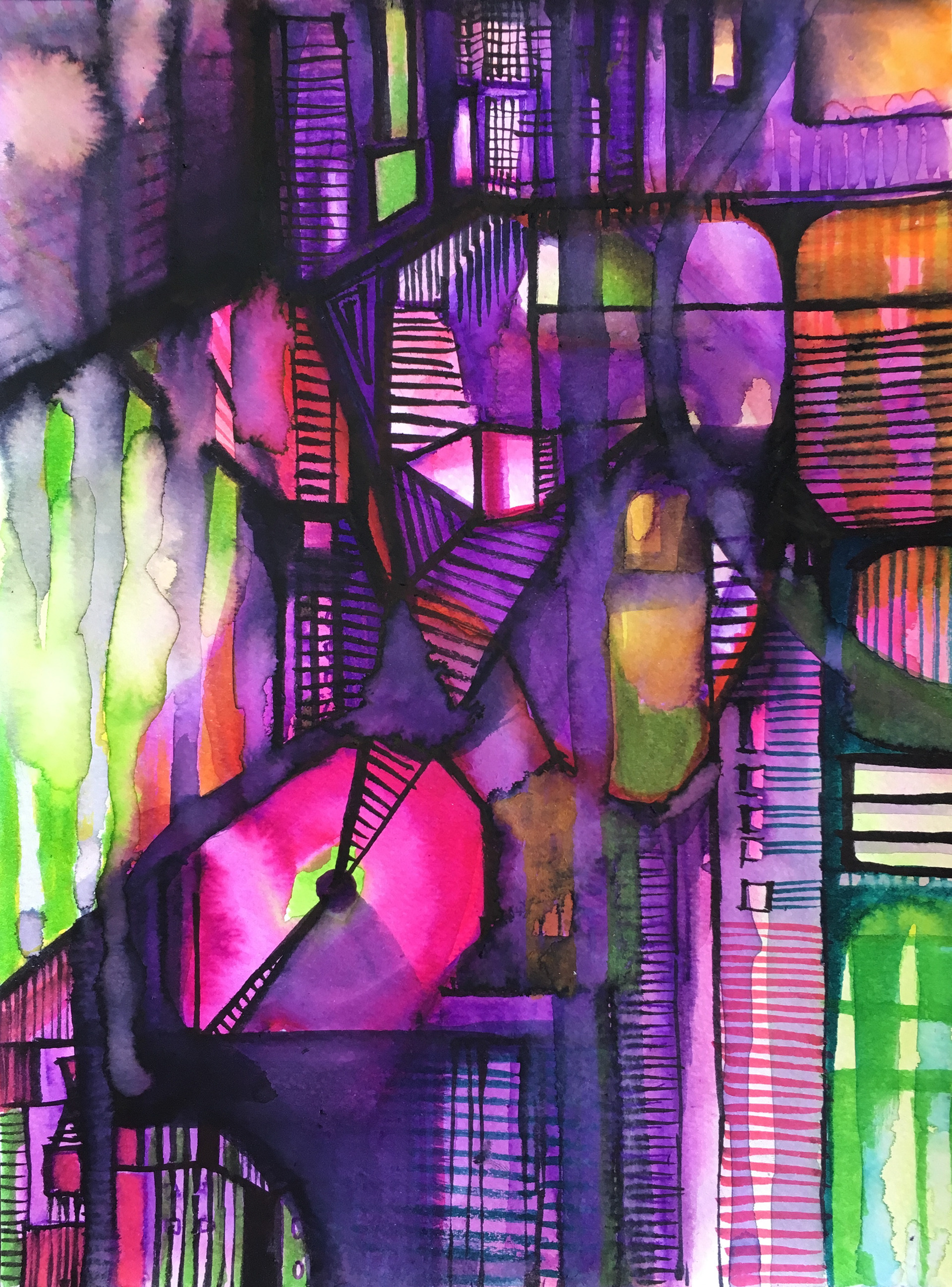 3_9" x 7" watercolor marker on paper