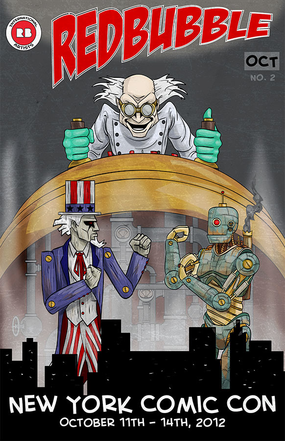 Redbubble at New York Comic Con poster concept - 2012 
