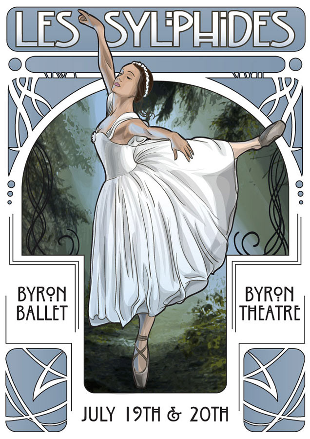 Les Sylphides ballet poster concept - 2013