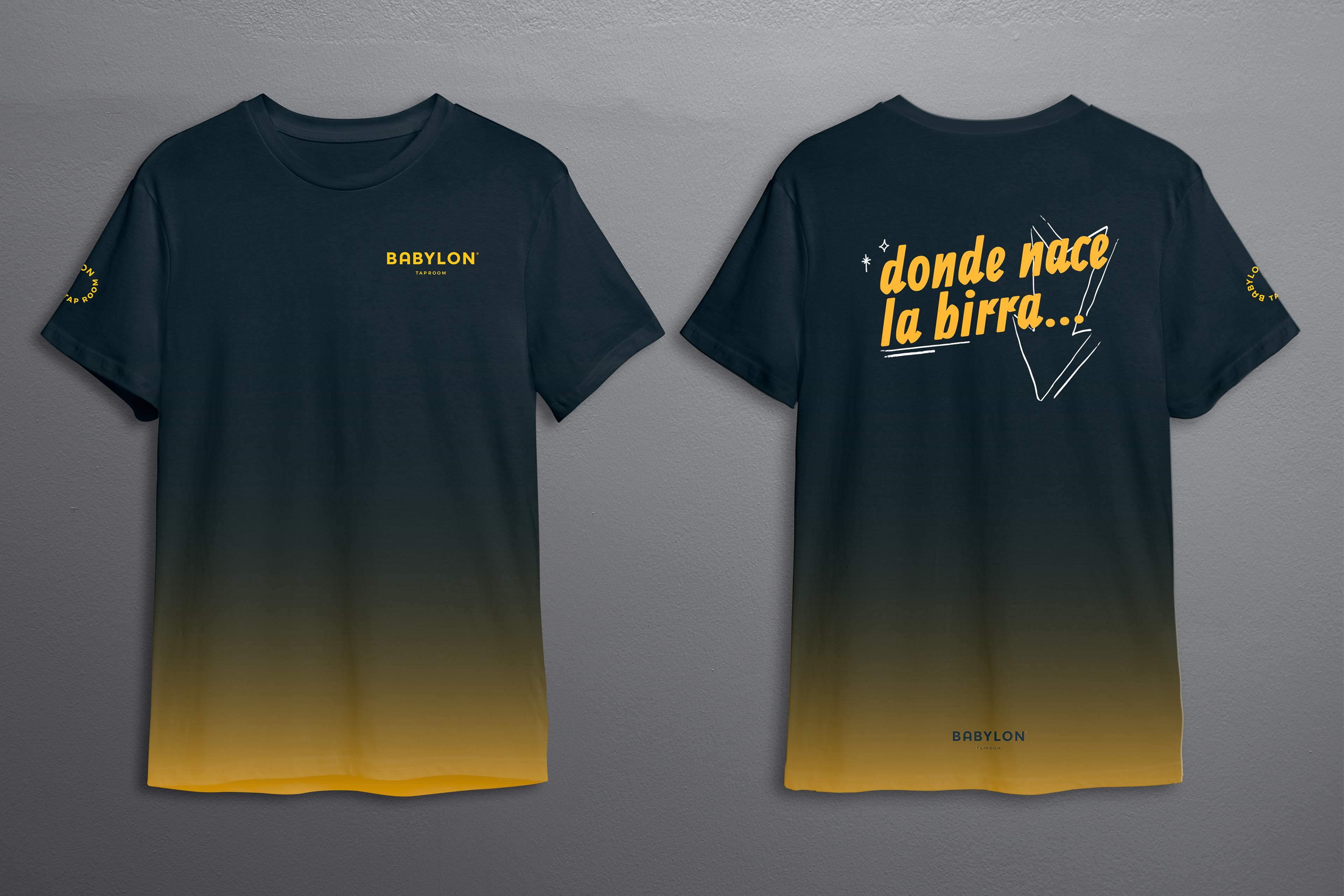 Diseño de remera para Babylon Taproom