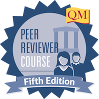 QM Peer Reviewer Course 5th Edition Badge