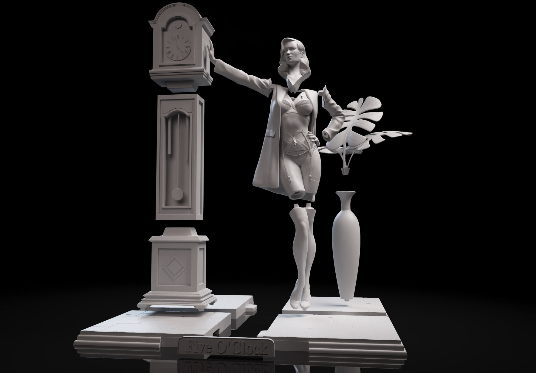 5 o'clock_split grey render