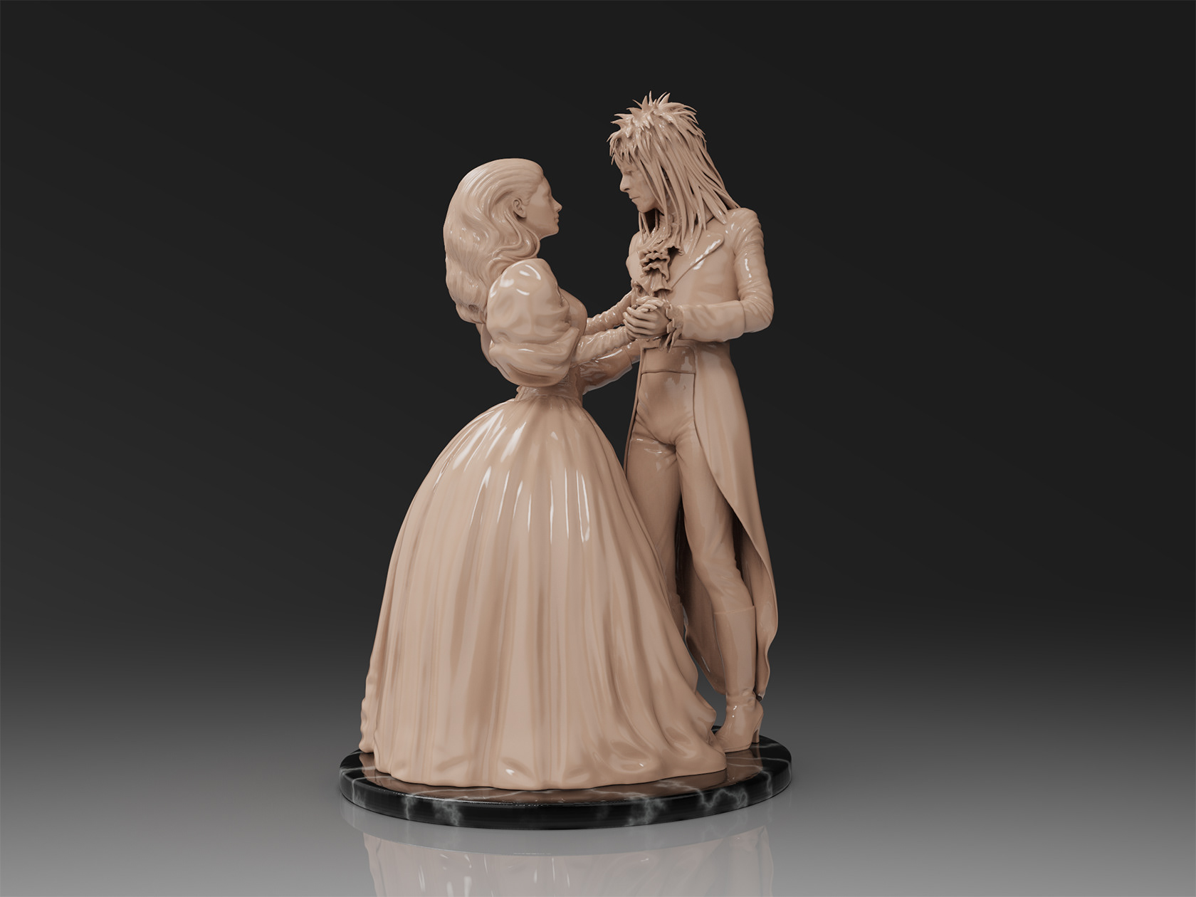 Jareth and Sarah_3D sculpt