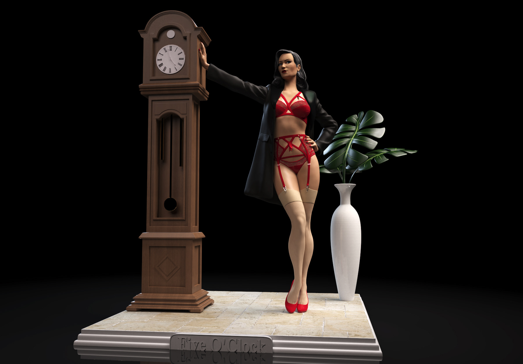 5 o'clock_front render