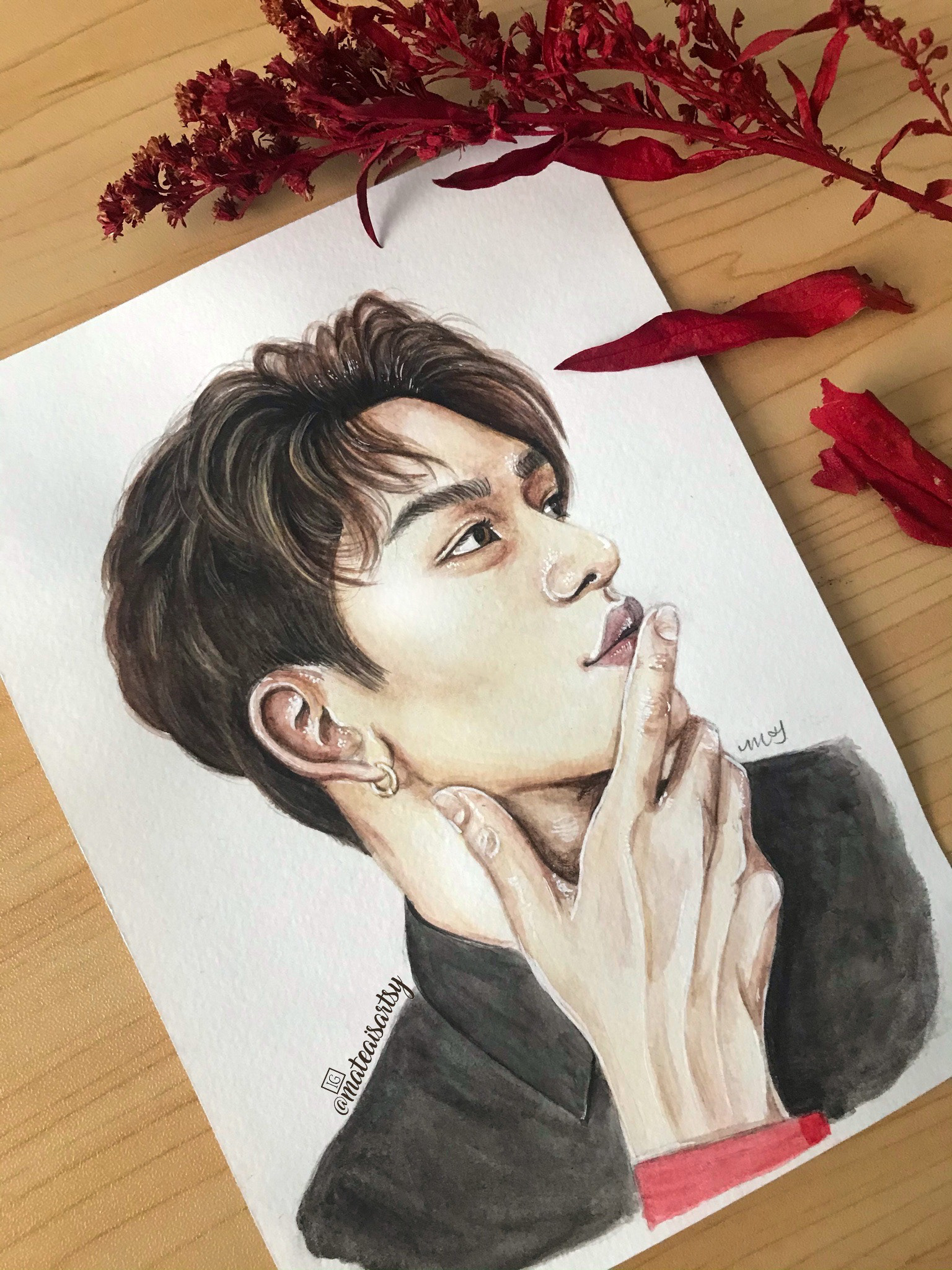 "Lucas" watercolor portrait